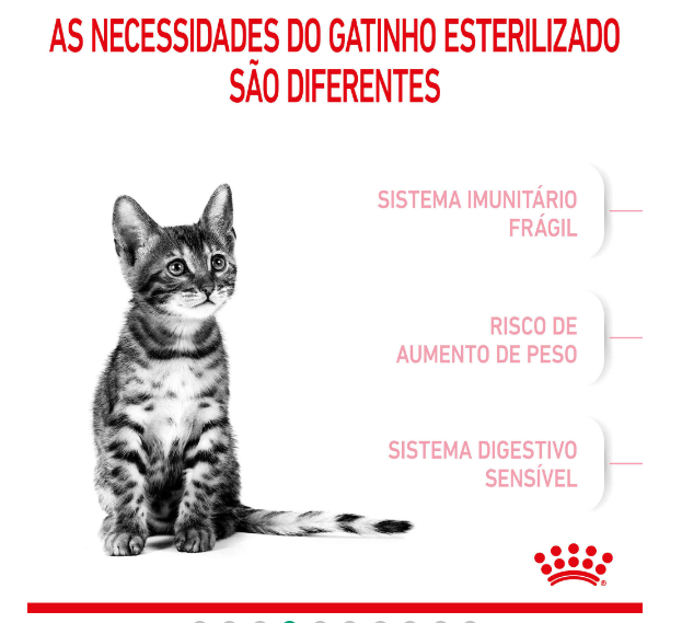 Ração para Gato Esterilizado Júnior