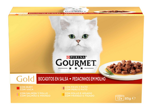 Comida Húmida para Gato Pedacinhos em Molho Seleção Sabores